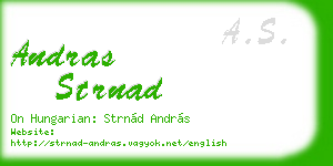 andras strnad business card